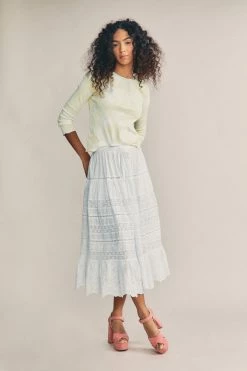 LoveShackFancy Skirts Donna Midi Skirt