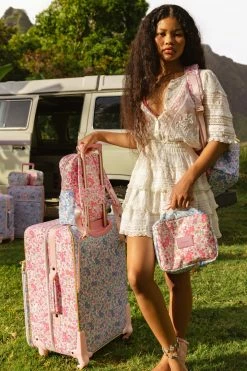 LSF Accessories LoveShackFancy X State Logan Check In Suitcase 13 LSF Accessories LoveShackFancy X State Logan Check In Suitcase