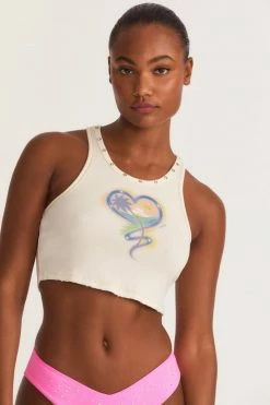 LSF Tops LoveShackFancy X Hurley Cropped Rib Tank 10 LSF Tops LoveShackFancy X Hurley Cropped Rib Tank