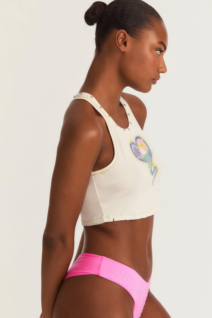 LSF Tops LoveShackFancy X Hurley Cropped Rib Tank 7 LSF Tops LoveShackFancy X Hurley Cropped Rib Tank