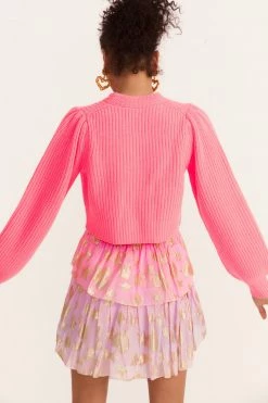 LoveShackFancy Tops Avignon Cropped Cardigan Sweater