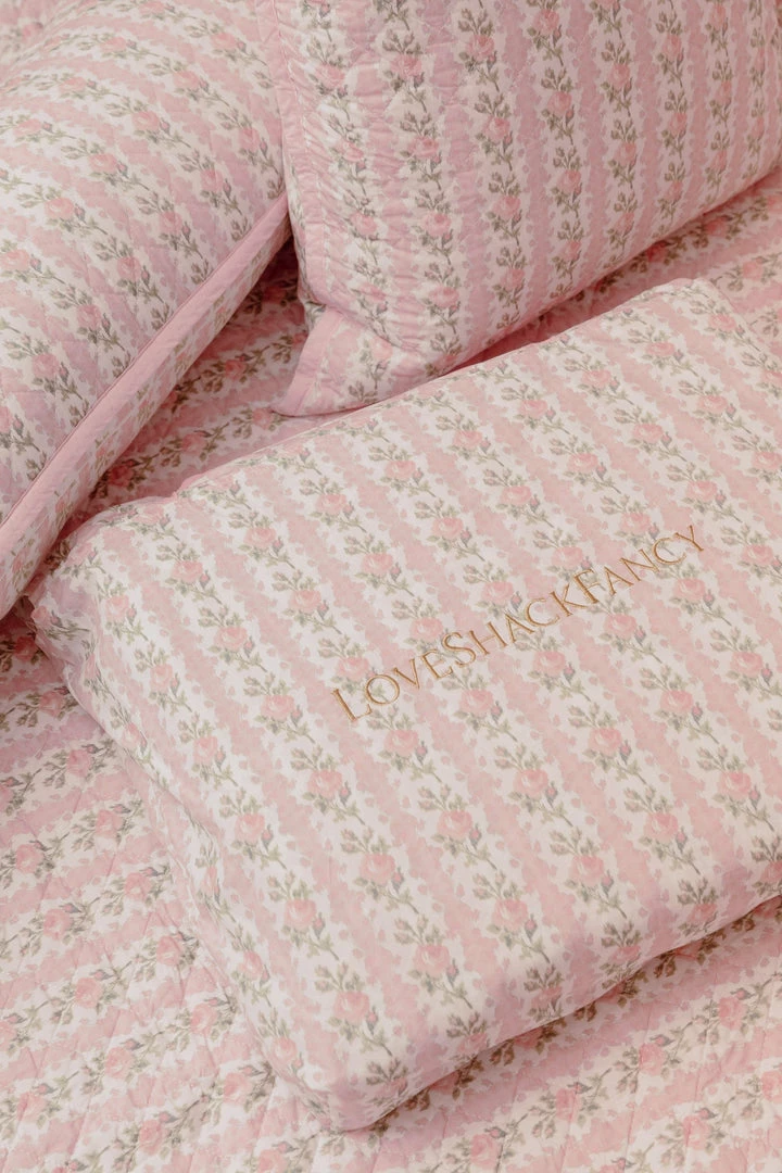 LoveShackFancy Blooming Heirloom Quilt & Sham Set 7 LoveShackFancy Blooming Heirloom Quilt & Sham Set