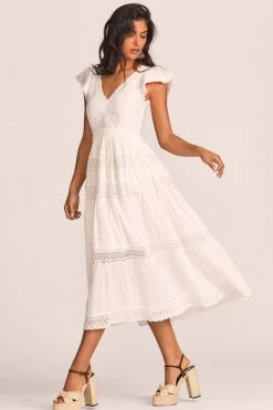 LoveShackFancy Abena Midi Dress Dresses 10 LoveShackFancy Abena Midi Dress Dresses