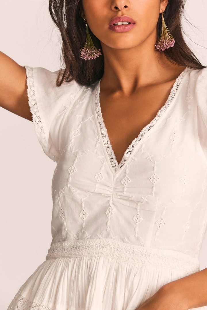 LoveShackFancy Abena Midi Dress Dresses 6 LoveShackFancy Abena Midi Dress Dresses