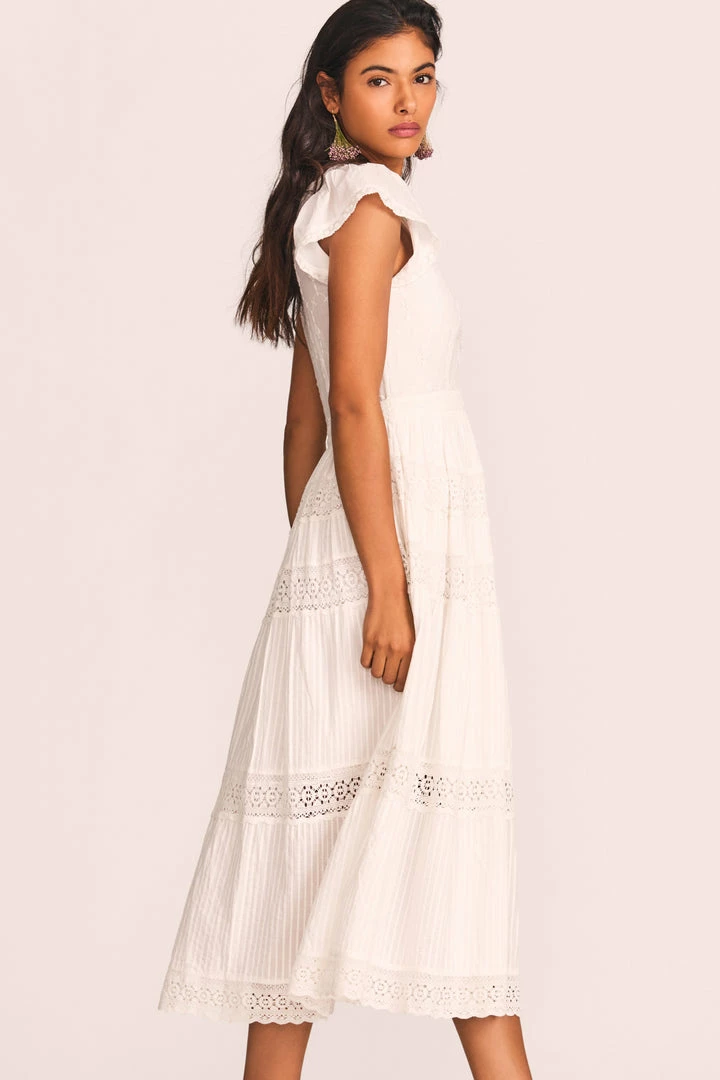 LoveShackFancy Abena Midi Dress Dresses 7 LoveShackFancy Abena Midi Dress Dresses