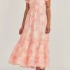 LSF Galil Midi Dress - CORAL ROMANCE Dresses