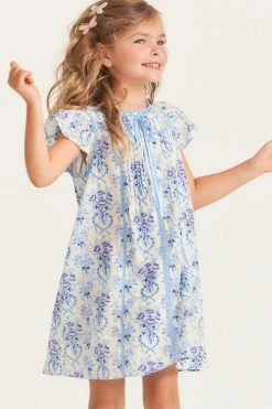 LSF Girls Flutter Sleeve Dress Mommy & Me 8 LSF Girls Flutter Sleeve Dress Mommy & Me