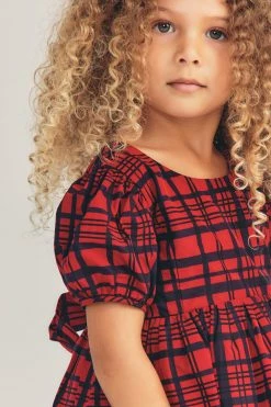 LoveShackFancy Girls Plaid Holly Dress Little Girls