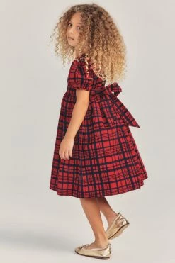 LoveShackFancy Girls Plaid Holly Dress Little Girls