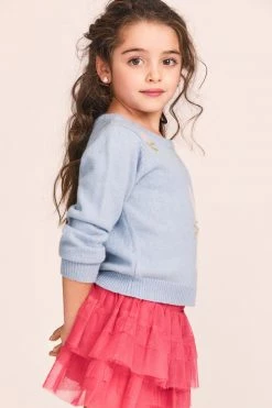 LoveShackFancy Girls Roger Pullover Little Girls 8 LoveShackFancy Girls Roger Pullover Little Girls