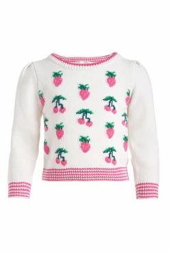LoveShackFancy Girls Daughtry Pullover Little Girls 13 LoveShackFancy Girls Daughtry Pullover Little Girls
