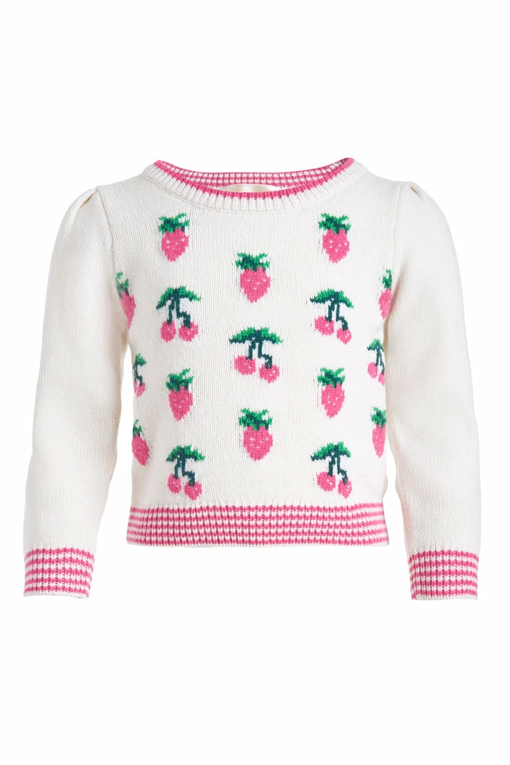 LoveShackFancy Girls Daughtry Pullover Little Girls 8 LoveShackFancy Girls Daughtry Pullover Little Girls