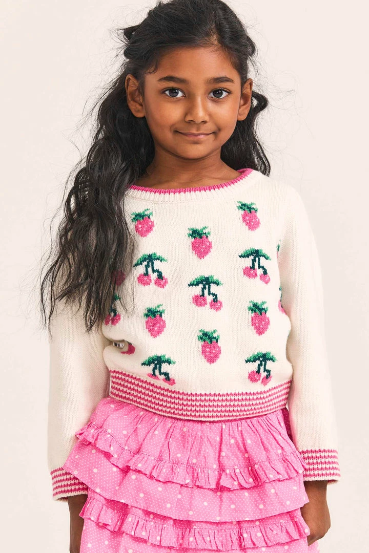LoveShackFancy Girls Daughtry Pullover Little Girls 3 LoveShackFancy Girls Daughtry Pullover Little Girls