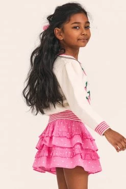 LoveShackFancy Girls Daughtry Pullover Little Girls 11 LoveShackFancy Girls Daughtry Pullover Little Girls