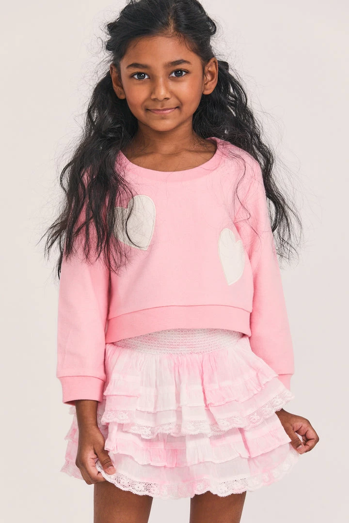 LoveShackFancy Little Girls Girls Burkley Pullover 3 LoveShackFancy Little Girls Girls Burkley Pullover