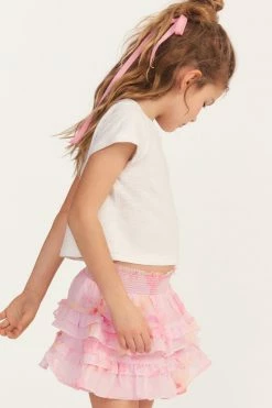 LSF Little Girls Girls Mini Rubin Tee - WHITE