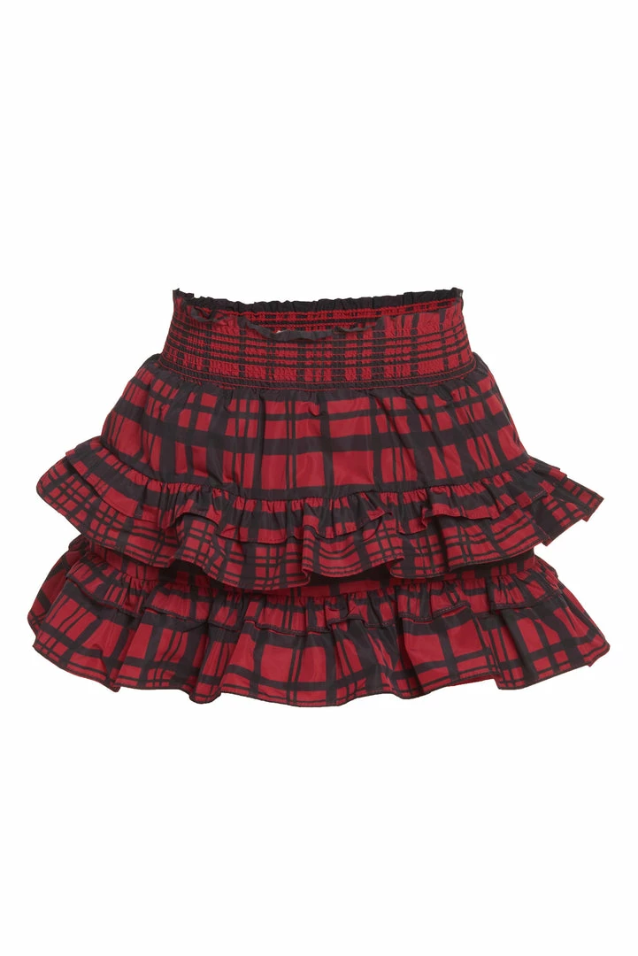 LoveShackFancy Little Girls Girls Plaid Billie Skirt 3 LoveShackFancy Little Girls Girls Plaid Billie Skirt