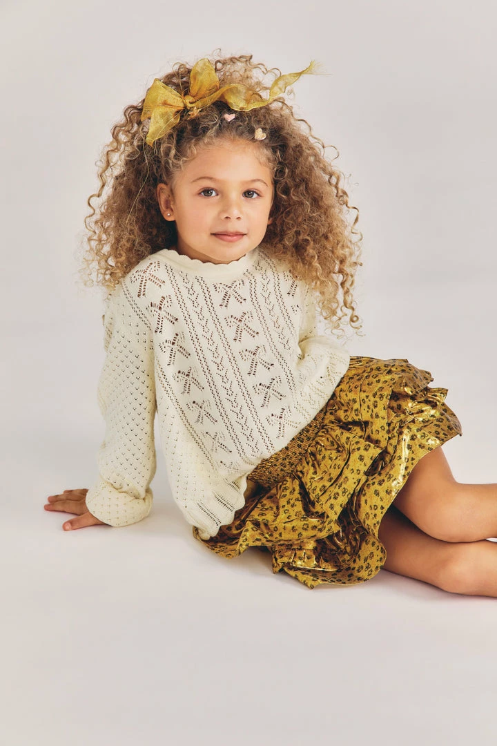 LoveShackFancy Girls Billie Skirt 3 LoveShackFancy Girls Billie Skirt