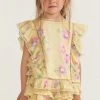 LSF Girls Rosemary Top - BRIGHT AZALEA Little Girls