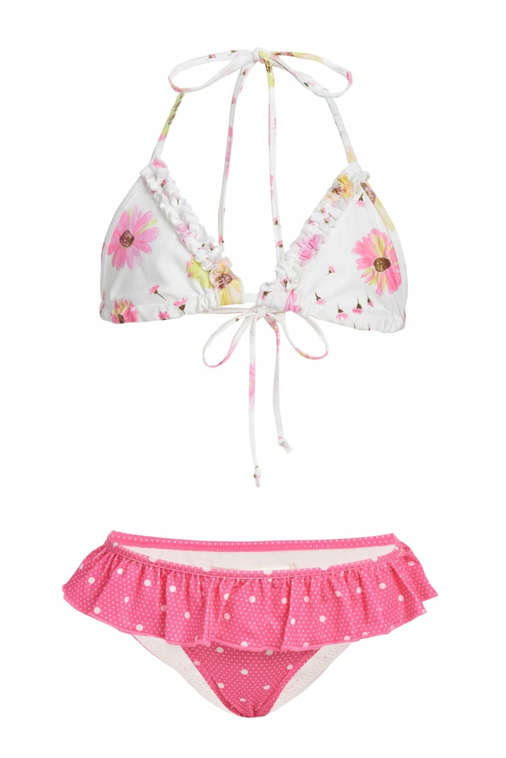LoveShackFancy Little Girls Girls Mini Harbor Bikini Set 3 LoveShackFancy Little Girls Girls Mini Harbor Bikini Set