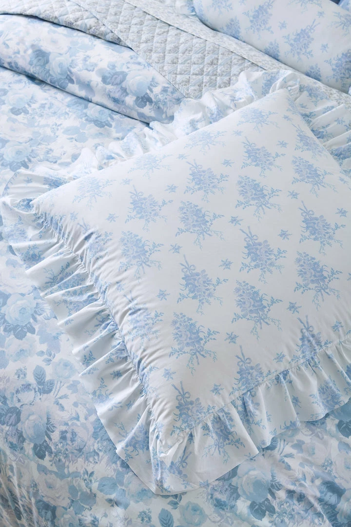 LoveShackFancy Bedding Ruffle Throw Pillow - ICY WATERS 3 LoveShackFancy Bedding Ruffle Throw Pillow - ICY WATERS