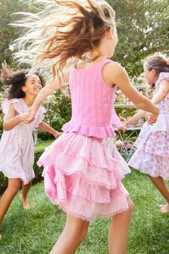 LoveShackFancy X American Girl Girls Rosy Ruffle Billie Skirt