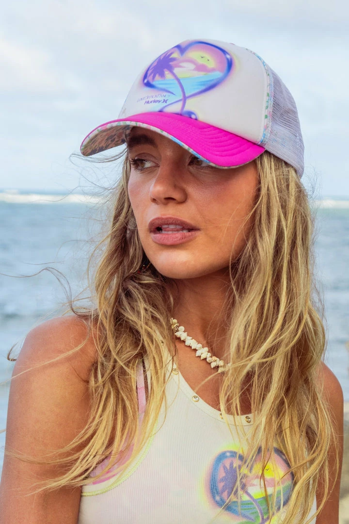 LSF LoveShackFancy X Hurley Coastal Trucker Hat 7 LSF LoveShackFancy X Hurley Coastal Trucker Hat