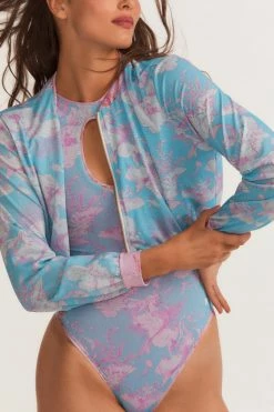 LSF Tops LoveShackFancy X Hurley Cropped Bomber Jacket