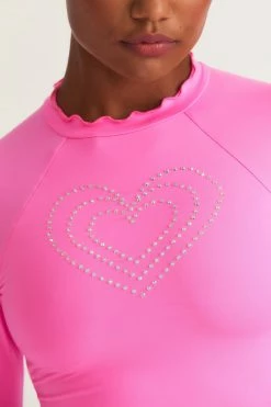 LSF Swim LoveShackFancy X Hurley Rhinestone Rashguard 16 LSF Swim LoveShackFancy X Hurley Rhinestone Rashguard