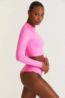 LSF Swim LoveShackFancy X Hurley Rhinestone Rashguard 17 LSF Swim LoveShackFancy X Hurley Rhinestone Rashguard