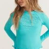 LSF LoveShackFancy X Hurley Girls Rashguard Set - TURQUOISE Mommy & Me