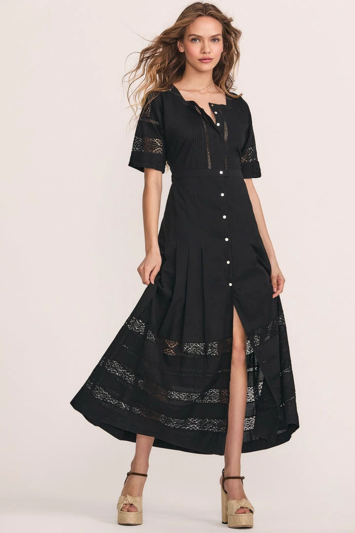 LoveShackFancy Dresses Edie Dress - BLACK 3 LoveShackFancy Dresses Edie Dress - BLACK