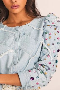 LoveShackFancy Eleora Crop Jacket Sets