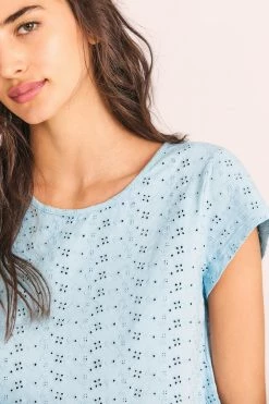 LoveShackFancy Tops Rubin Cropped Tee