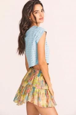 LoveShackFancy Tops Rubin Cropped Tee 9 LoveShackFancy Tops Rubin Cropped Tee