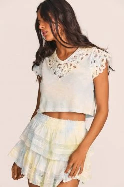 LoveShackFancy Rubin Lace Tee