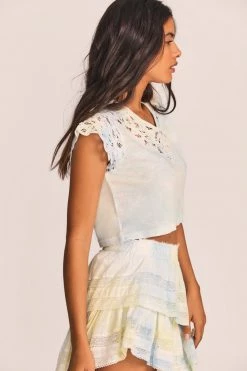 LoveShackFancy Rubin Lace Tee