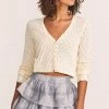 LoveShackFancy Janie Cropped Cardigan