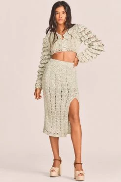 LoveShackFancy Arbor Midi Skirt