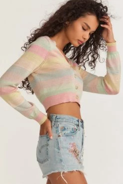 LSF Asteria Crop Cardigan Tops