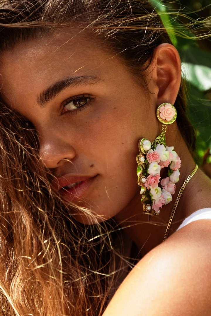 LSF LoveShackFancy X Lova Dolce Vita Heart Flower Earrings 4 LSF LoveShackFancy X Lova Dolce Vita Heart Flower Earrings