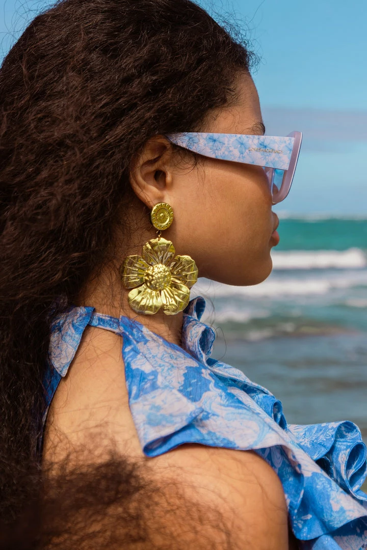 LSF Accessories LoveShackFancy X Lova The Flower Gold Earrings 4 LSF Accessories LoveShackFancy X Lova The Flower Gold Earrings