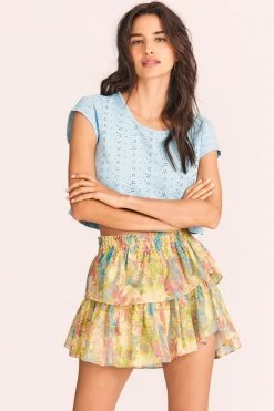 LoveShackFancy Skirts Ruffle Mini Skirt