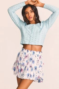 LoveShackFancy Ruffle Mini Skirt