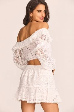 LoveShackFancy Diamond Mini Skirt Skirts