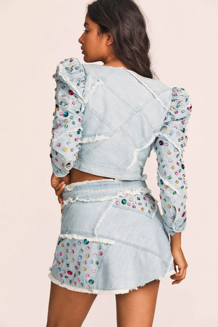 LoveShackFancy Cayde Mini Skirt Skirts 6 LoveShackFancy Cayde Mini Skirt Skirts