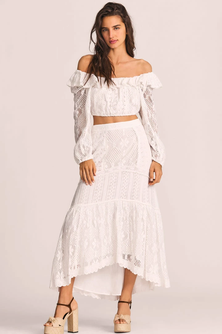 LoveShackFancy Sisto Midi Skirt 3 LoveShackFancy Sisto Midi Skirt