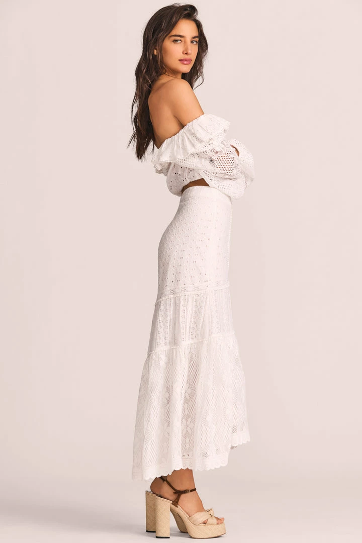 LoveShackFancy Sisto Midi Skirt 5 LoveShackFancy Sisto Midi Skirt