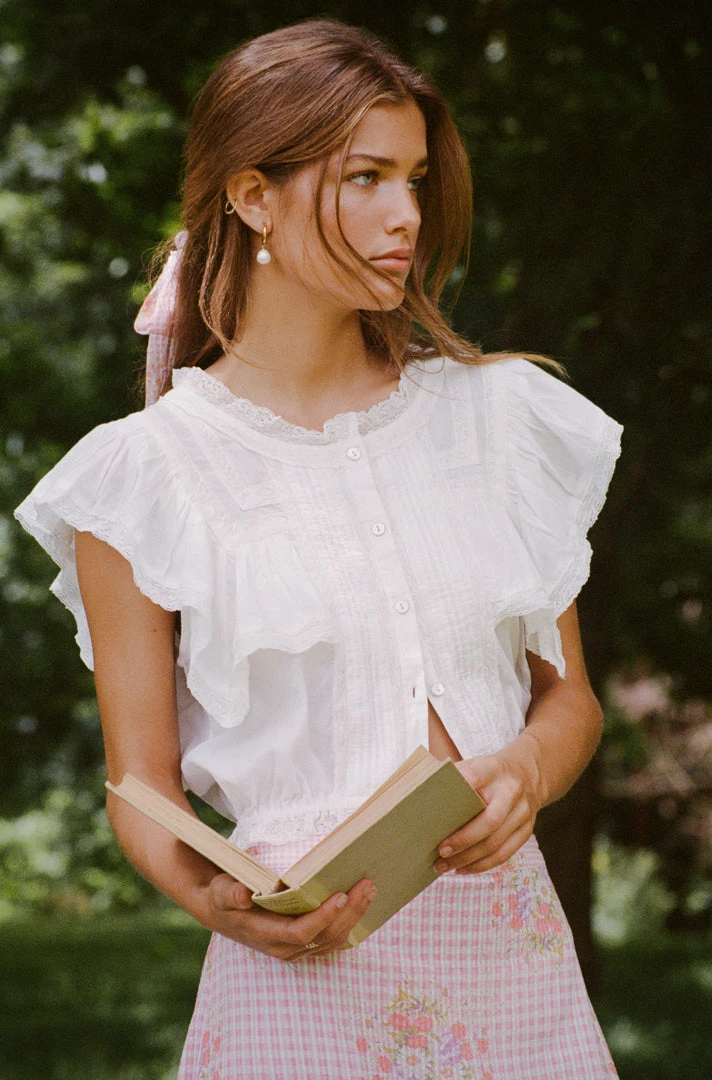 LoveShackFancy Nora Top Tops 3 LoveShackFancy Nora Top Tops