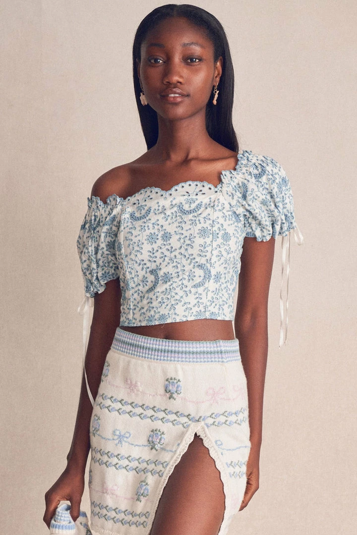 LoveShackFancy Melina Top 9 LoveShackFancy Melina Top